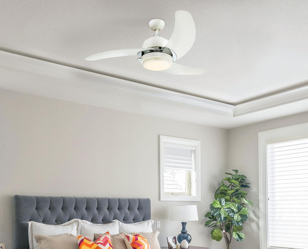 73040 Simone, moderner 122 cm LED-Deckenventilator mit Beleuchtung von Westinghouse Lighting, Ausfüh