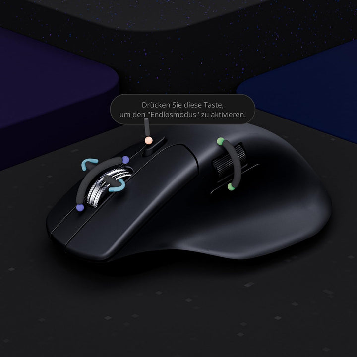 Keychron M6 8K Kabellose Gaming-Maus, 8000 Hz Abtastrate, 2,4 GHz & Bluetooth 5.3, PixArt 3950 Senso