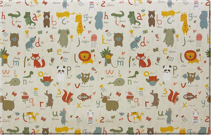 Baby MAT - PLAYMAT - DWINGULER Slim - Zigzag Grey - MEDIUM 180 * 140 * 8mm - Wendbar, Weich, Schadst