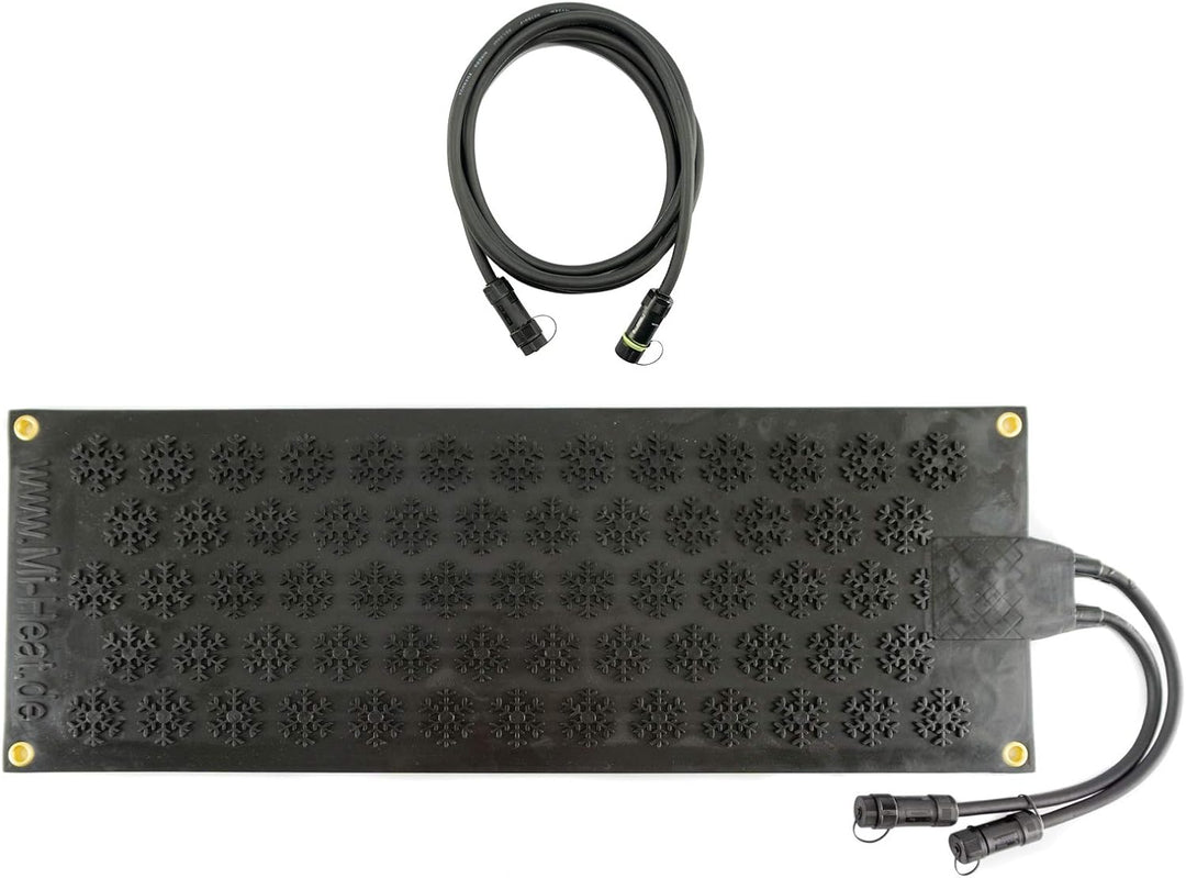 60x90cm Electric Rubber Heating Mat for Outdoor Entrance + cable Extender 3m 60x90cm Verlängerungska
