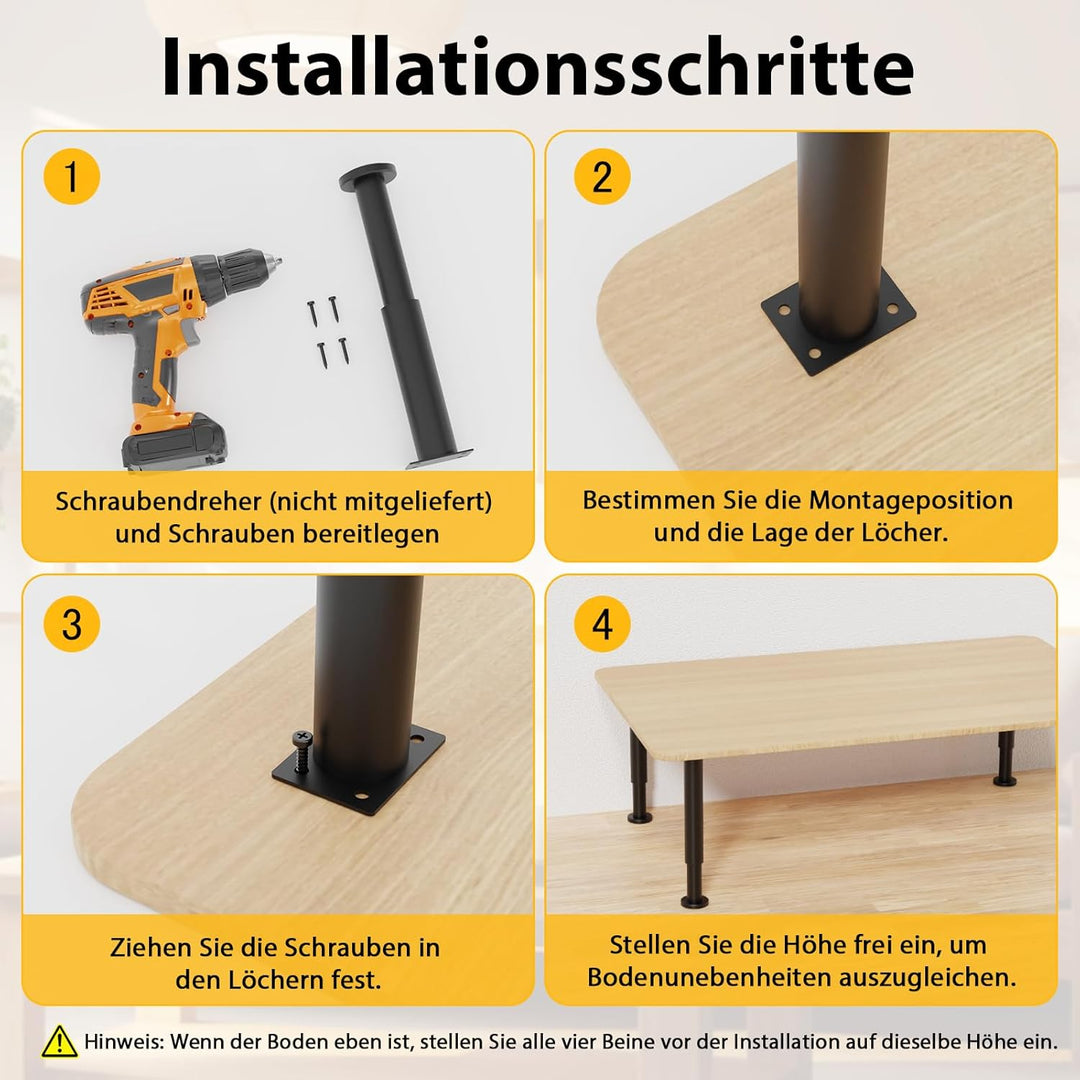Signstek Tischbeine (25cm-42cm), 25cm-42cm