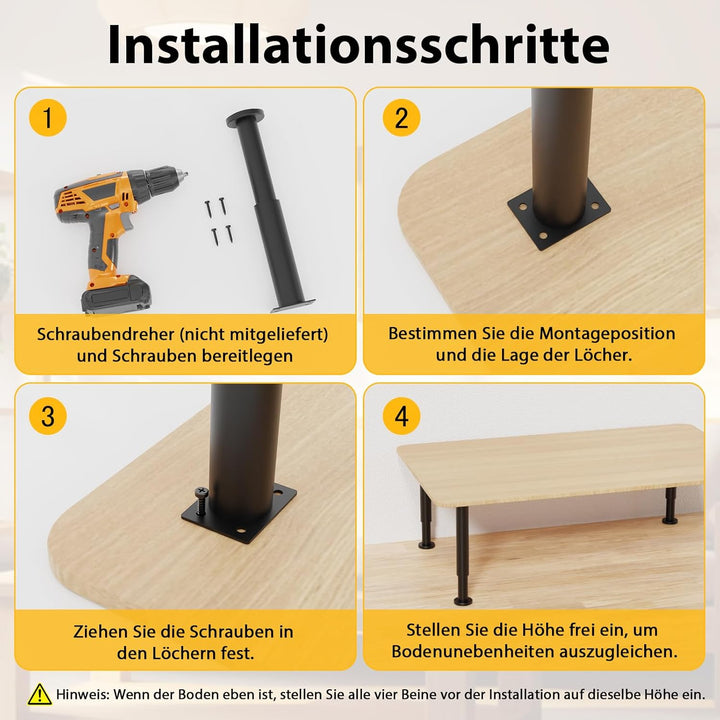 Signstek Tischbeine (25cm-42cm), 25cm-42cm