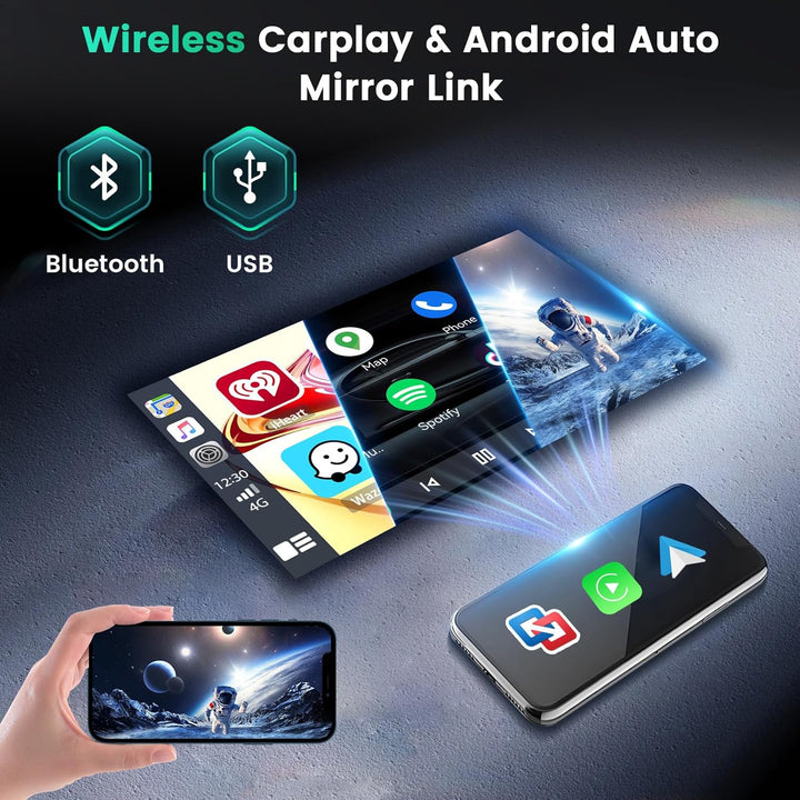 Hikity 8 Core/4G+64G/DSP Android 15 Autoradio für Peugeot 408 2010-2024 mit Wireless CarPlay Android