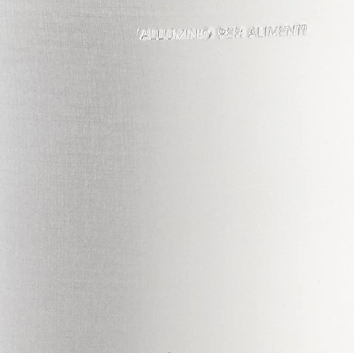 Pentole Agnelli Profi-Aluminium 3 mm, hoher Topf mit zwei Griffen 32 cm silber/schwarz, 32 cm