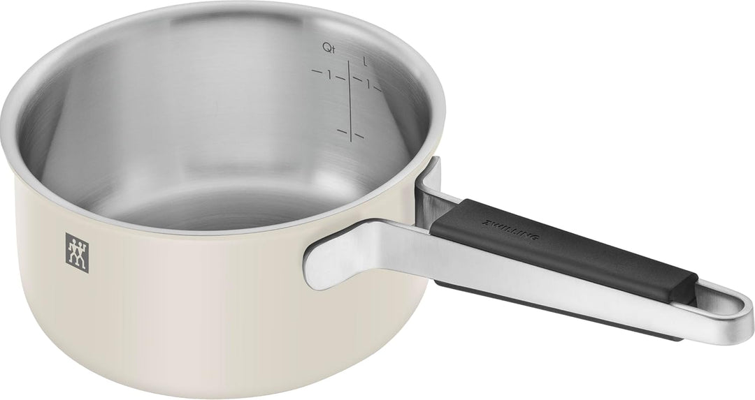 ZWILLING PURE Kochtopfset, 5-tlg, 18/10 Edelstahl, Keramik-Aussenbeschichtung, Stay-Cool-Griffe, Spü