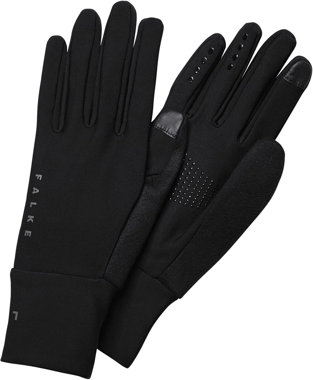 FALKE Unisex Brushed Handschuhe warm Touchscreen-kompatibler Daumen und Zeigefinger mit Reflektoren