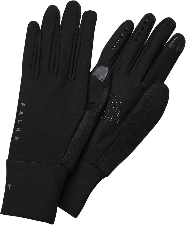 FALKE Unisex Brushed Handschuhe warm Touchscreen-kompatibler Daumen und Zeigefinger mit Reflektoren
