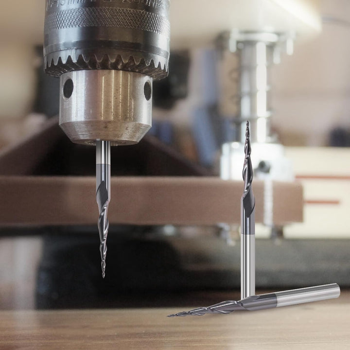 2 Stück 2 Flöten Kugelkopffräser mit Konischer Spitze CNC Gravierfräser R0,25mm 3,175mm (1/8") Schaf