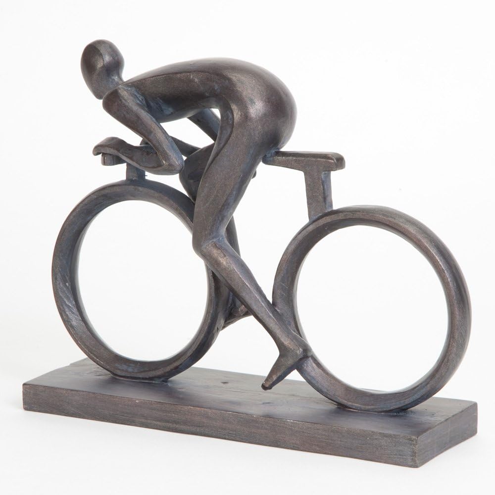 Bits and Pieces - Elegante 16,5 cm Fahrradstatue – aussergewöhnlich geformt aus robustem Polyresin –
