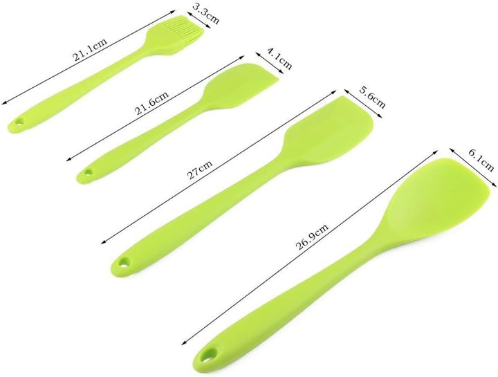 10 Stück Silikon Küchenhelfer Set Küchen Backen Set Hitzebeständigkeit bis zu 230°C für Jede Küche (
