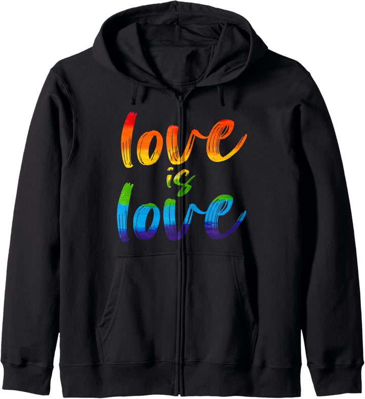 Gay Pride Rainbow LGBT Liebe ist Liebe Kapuzenjacke