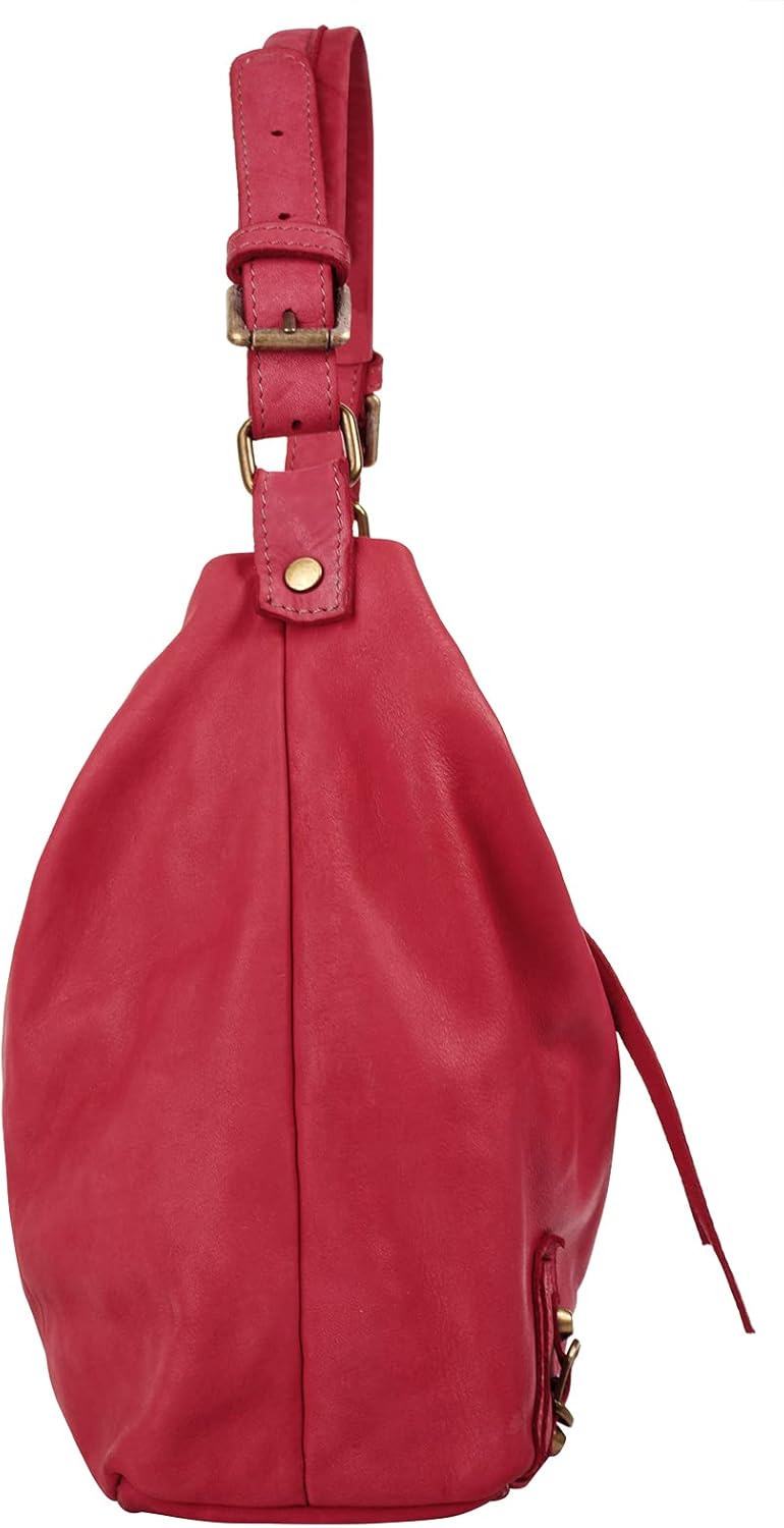 Samantha Look Shopper Echt Leder Damen | Made in Italy, geräumige Umhängetasche, Handtasche aus Lede