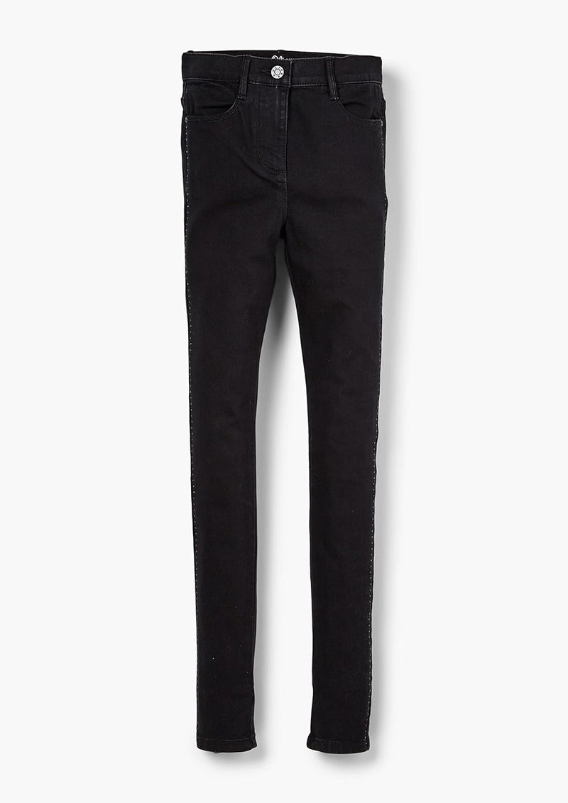 s.Oliver Mädchen Jeans 146 Grosse Grössen Schwarz, 146 Grosse Grössen Schwarz