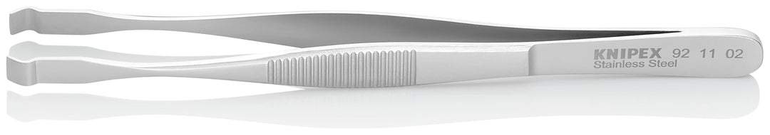 KNIPEX Positionierpinzette Mattiert Geriffelt 145 mm, 92 11 02 5.5mm Silber, 5.5mm Silber