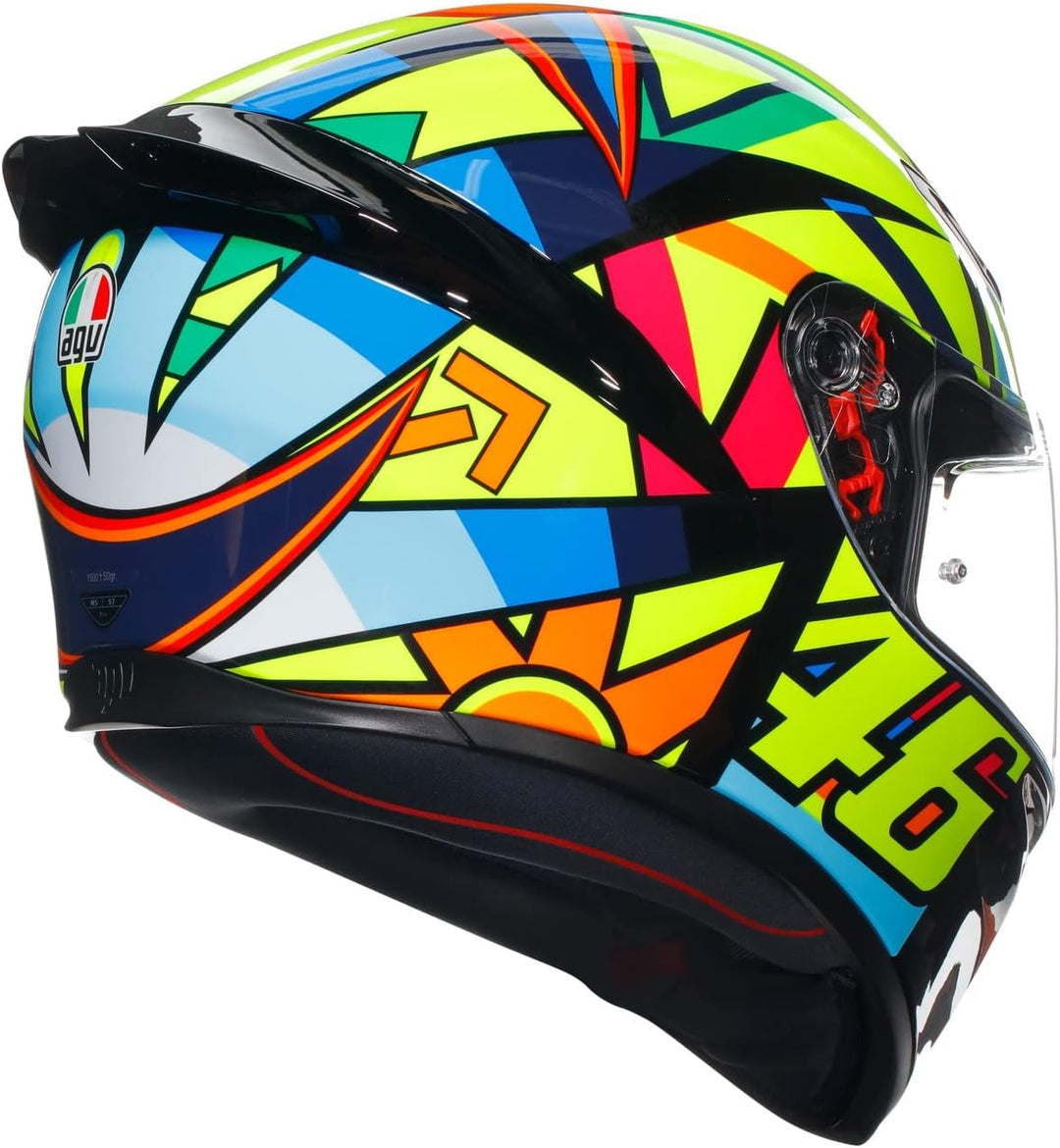 AGV K1 S Soleluna 2017 Integralhelm (gelb/blau/rot) S (55), S (55)
