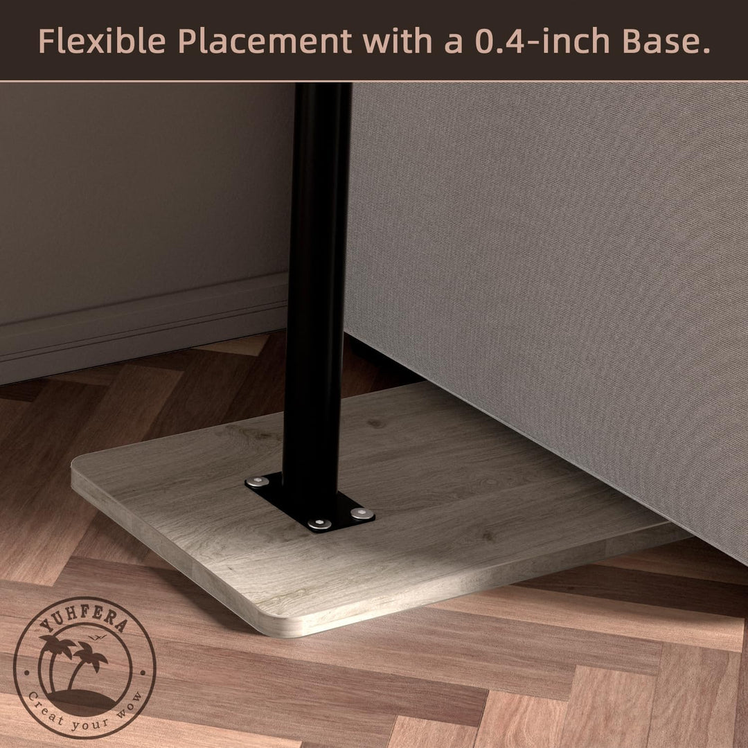 Couch Beistelltisch - 360° schwenkbarer höhenverstellbar Couchtisch/Holz Sofatisch,Sofa Armlehne Tab
