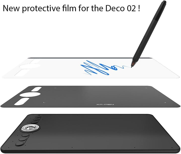 XP-PEN Schutzfolie für Deco 02 Grafiktablett (2 Stück)