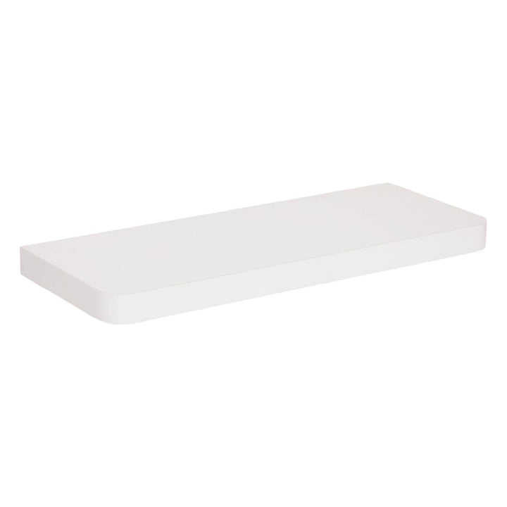 5 five simply smart 5five – Fixy Wandregal, abgerundet, Holzoptik, Weiss – Rechteckige Form – Wandmo