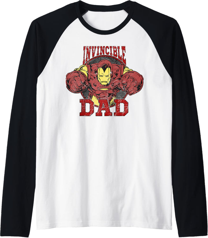 Marvel Iron Man Vatertag Invincible Dad Raglan