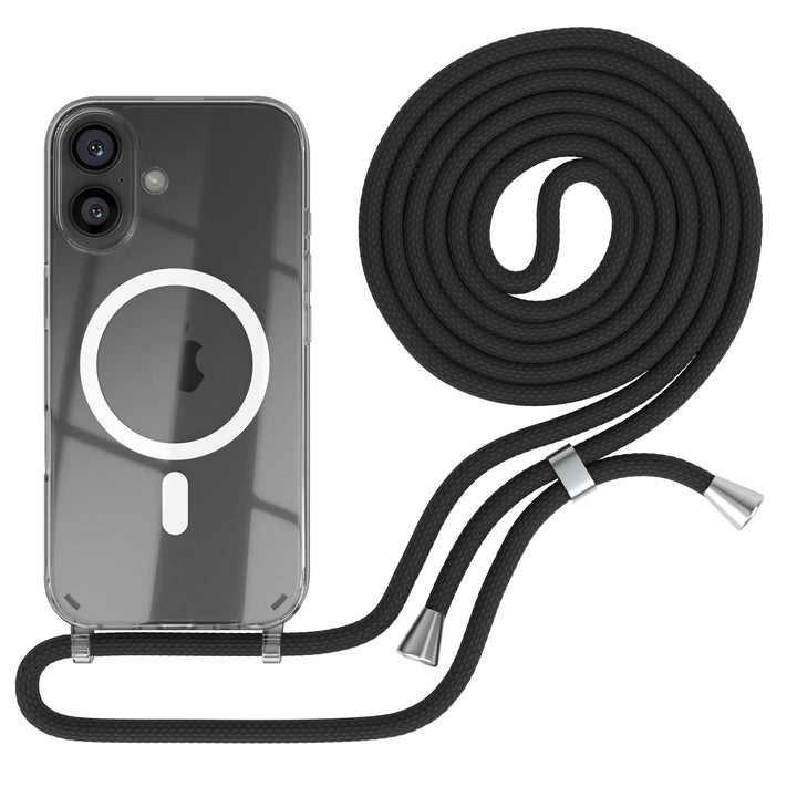 EAZY CASE - Handykette kompatibel mit iPhone 16 Kette zum Umhängen Stossfest Handyhülle für Apple iP
