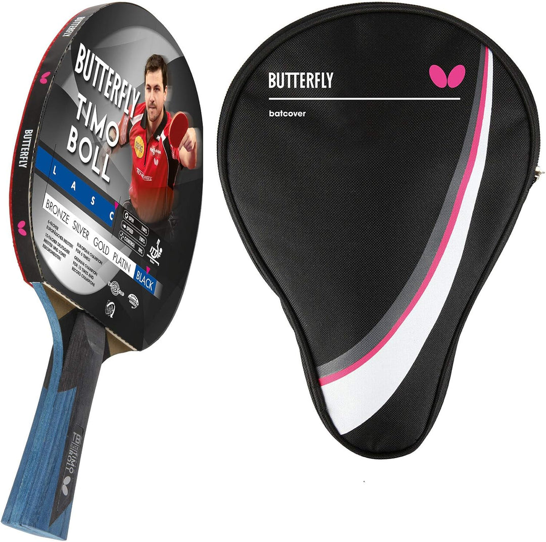 Butterfly® Timo Boll Black Tischtennisschläger | Tischtennis Racket Bat TT Profi Wettkampfschläger f
