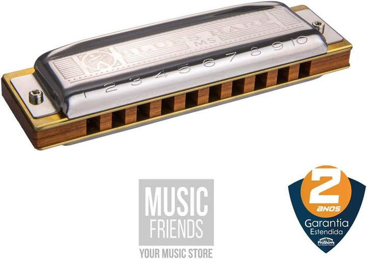 HOHNER Mundharmonika, Blues Harp MS, F Single F, Single F