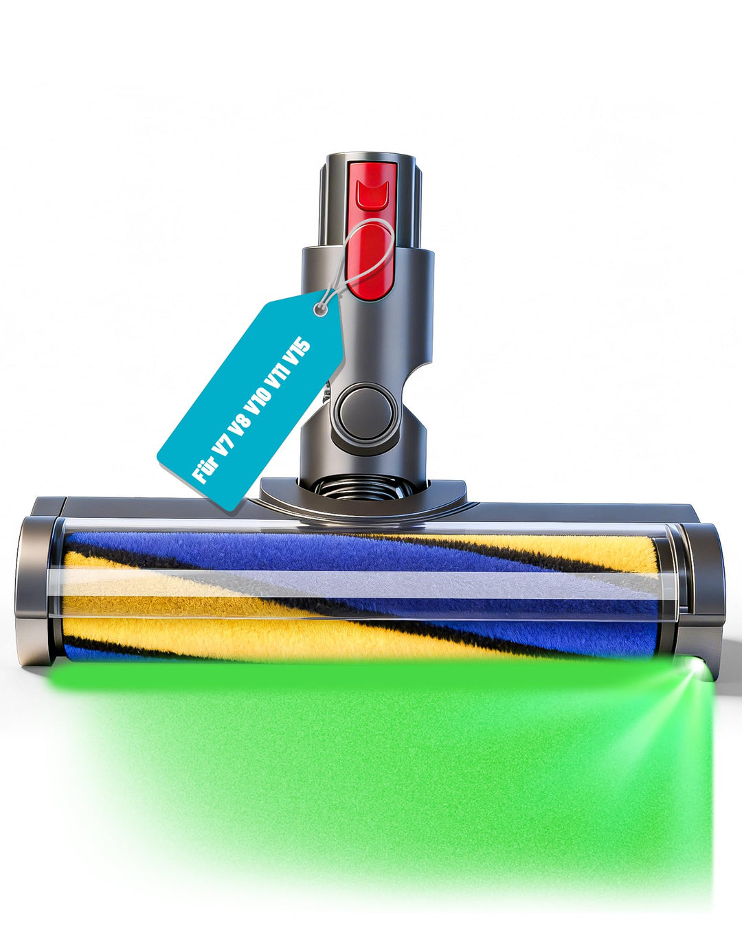 Bodendüse für Dyson V7 V8 V10 V11 V15 Staubsauger Bürste Ersatzteil Softwalze Bodenbürste mit LED-Li