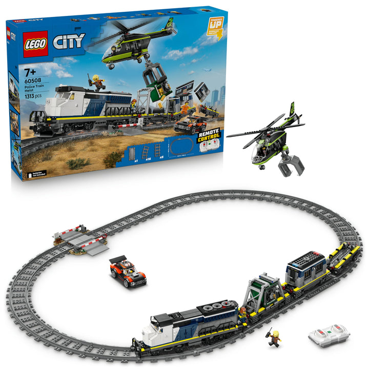 LEGO City City Überfall auf den Polizeizug - Ferngesteuerter Spielzeug Zug - Modellbau mit kreisförm
