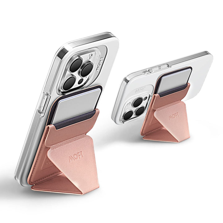 MOFT Magnetischer Handy Wallet Ständer, Veganem Leder Kartenhalter Stand Kompatibel mit Magsafe iPho