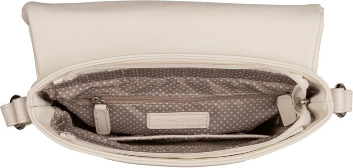 TOM TAILOR bags Lari Damen Umhängetasche Crossbody Bag 26,5 x 5 x 21 Weiss, 26,5 x 5 x 21 Weiss