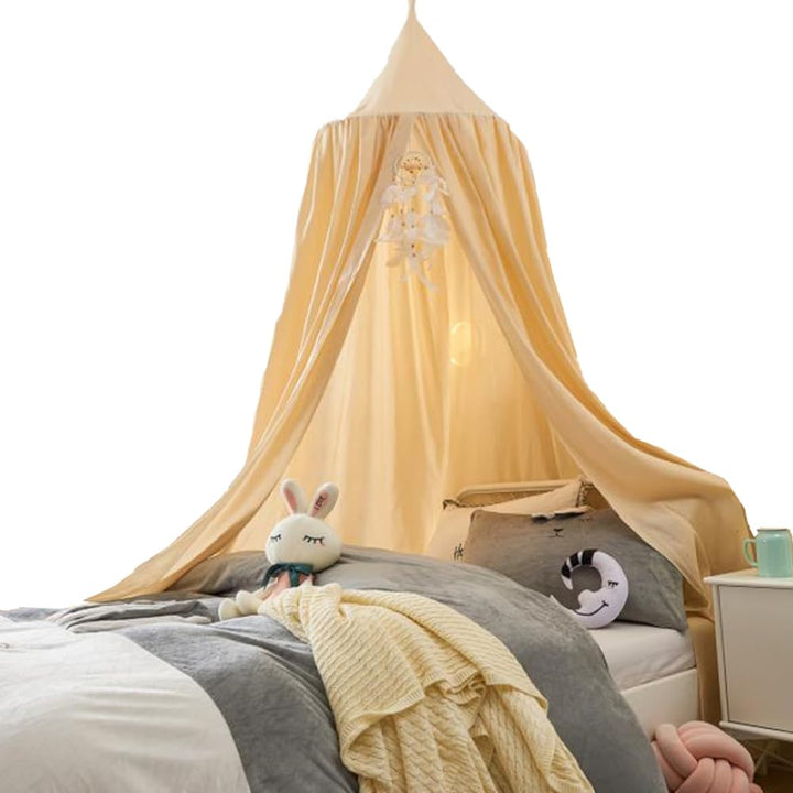 LINONI Baby Baldachin Betthimmel Chiffon Hängende Rund Moskitonetz für Babys Bett, Spielzelte, Kinde