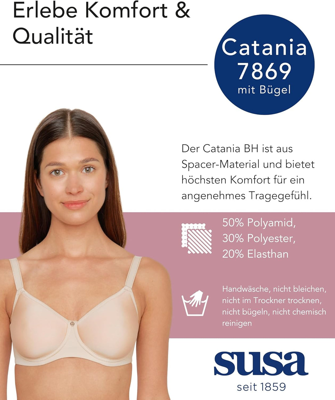Susa Damen Catania BH 90D Skin, 90D Skin