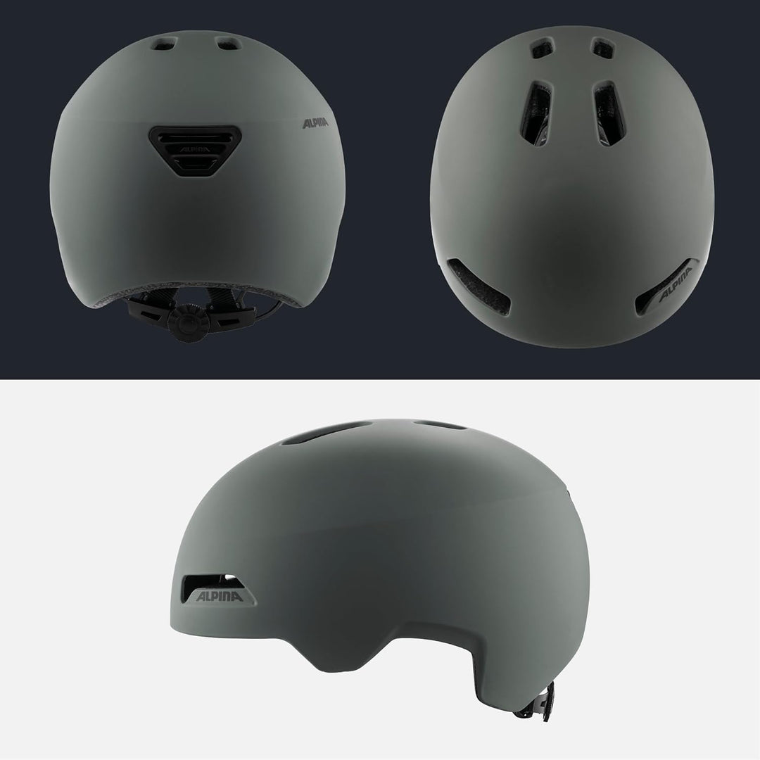 ALPINA HAARLEM - Robuster, Individuell Anpassbarer & Leichter Urban Fahrradhelm Für Erwachsene coffe