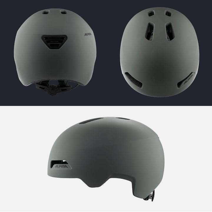 ALPINA HAARLEM - Robuster, Individuell Anpassbarer & Leichter Urban Fahrradhelm Für Erwachsene coffe