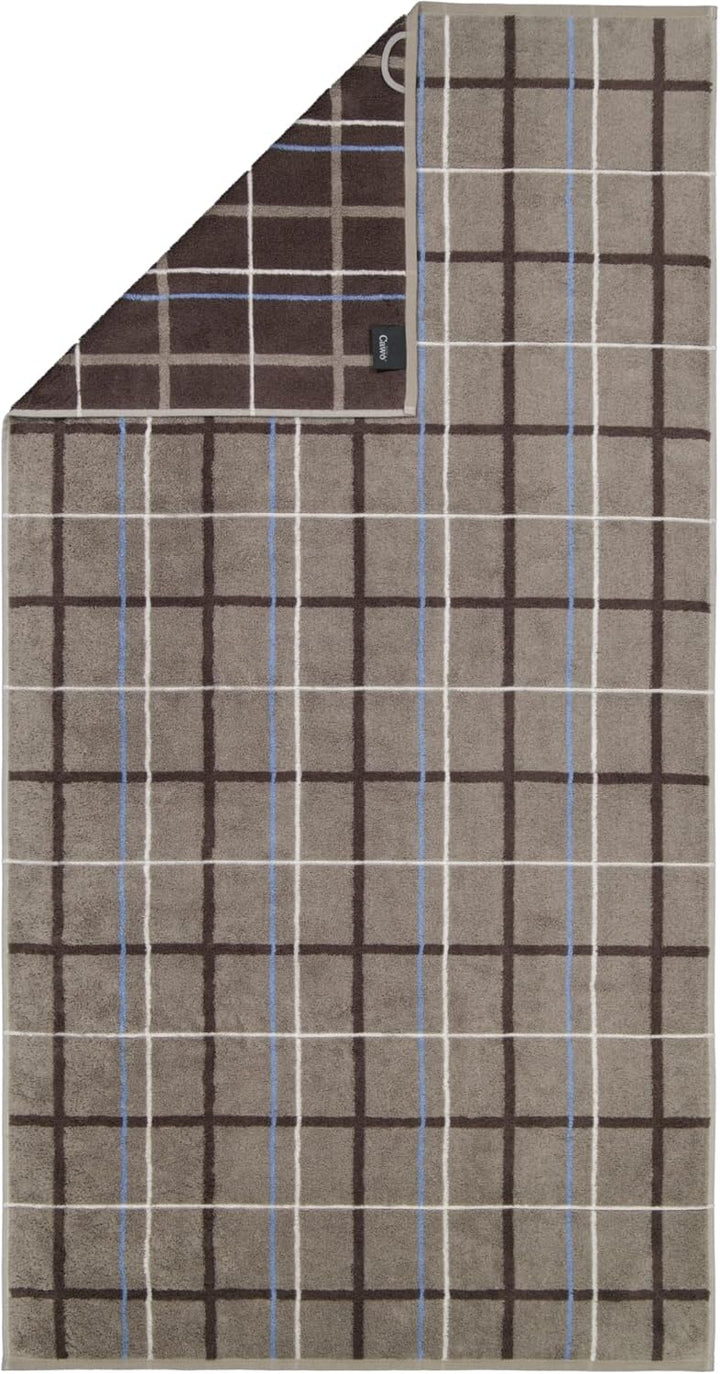 CAWÖ Home Handtücher Avenue Karo 339 Graphit - 73 Duschtuch 70x140 cm, Duschtuch 70x140 cm