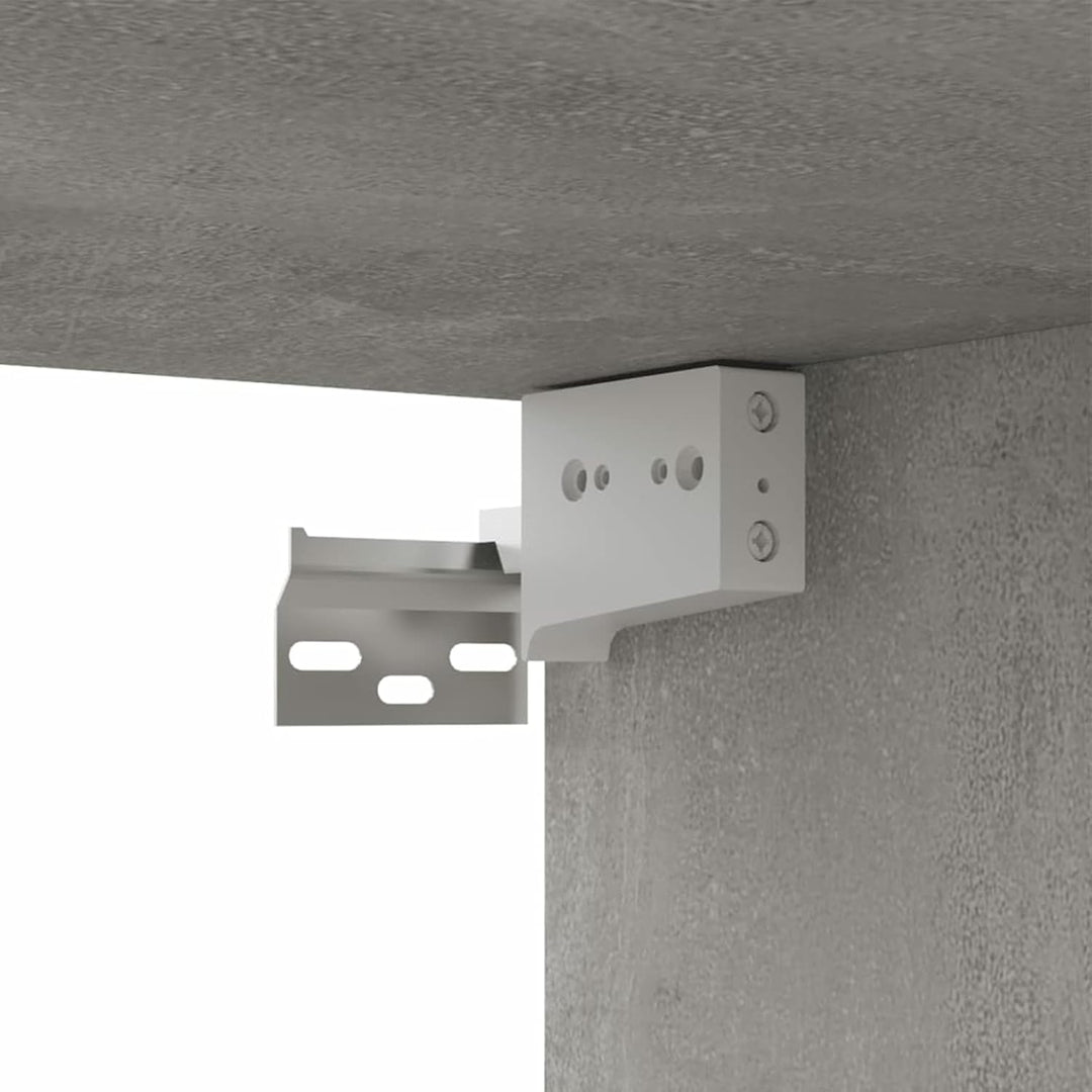 Festnight TV Wandboard Hängend Betongrau TV-Wandschrank Lowboard Hangend Hängeschränke Hänge TV Boar