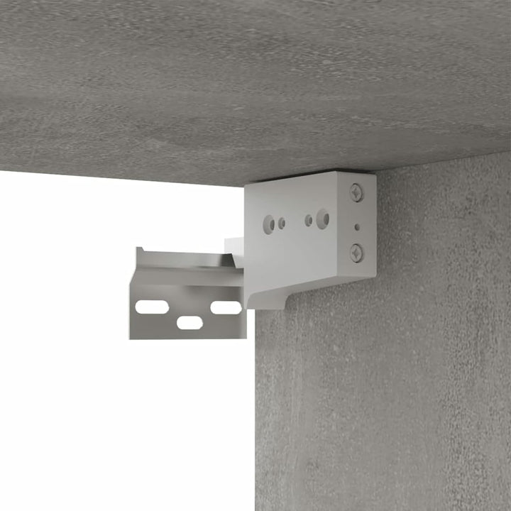 Festnight TV Wandboard Hängend Betongrau TV-Wandschrank Lowboard Hangend Hängeschränke Hänge TV Boar