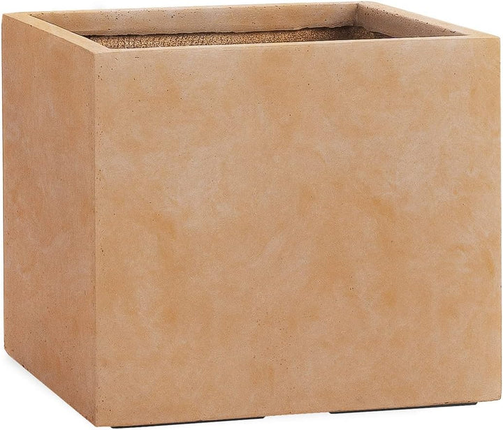 Pflanzwerk® Pflanzkübel Cube Terrakotta 45x55x55cm *Frostbeständiger Blumenkübel* *UV-Schutz* *Quali