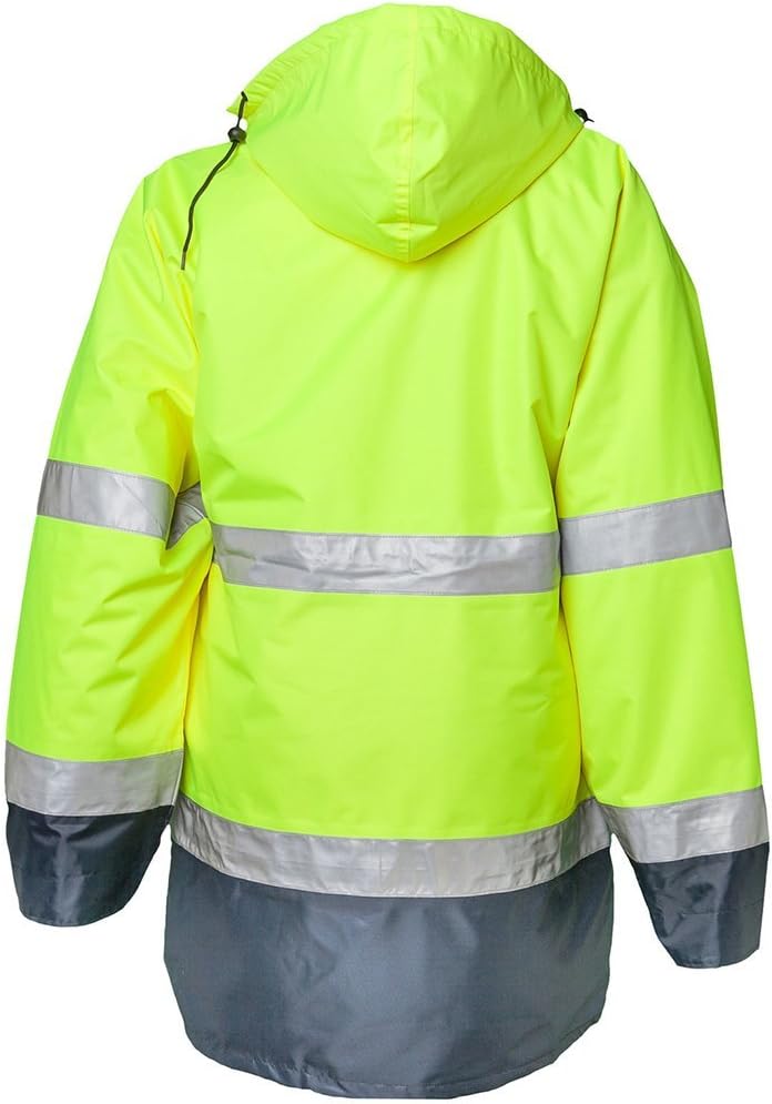Planam Grösse 7XL Herren Warn-/Wetterschutz Parka 2-farbig gelb marine Modell 2057