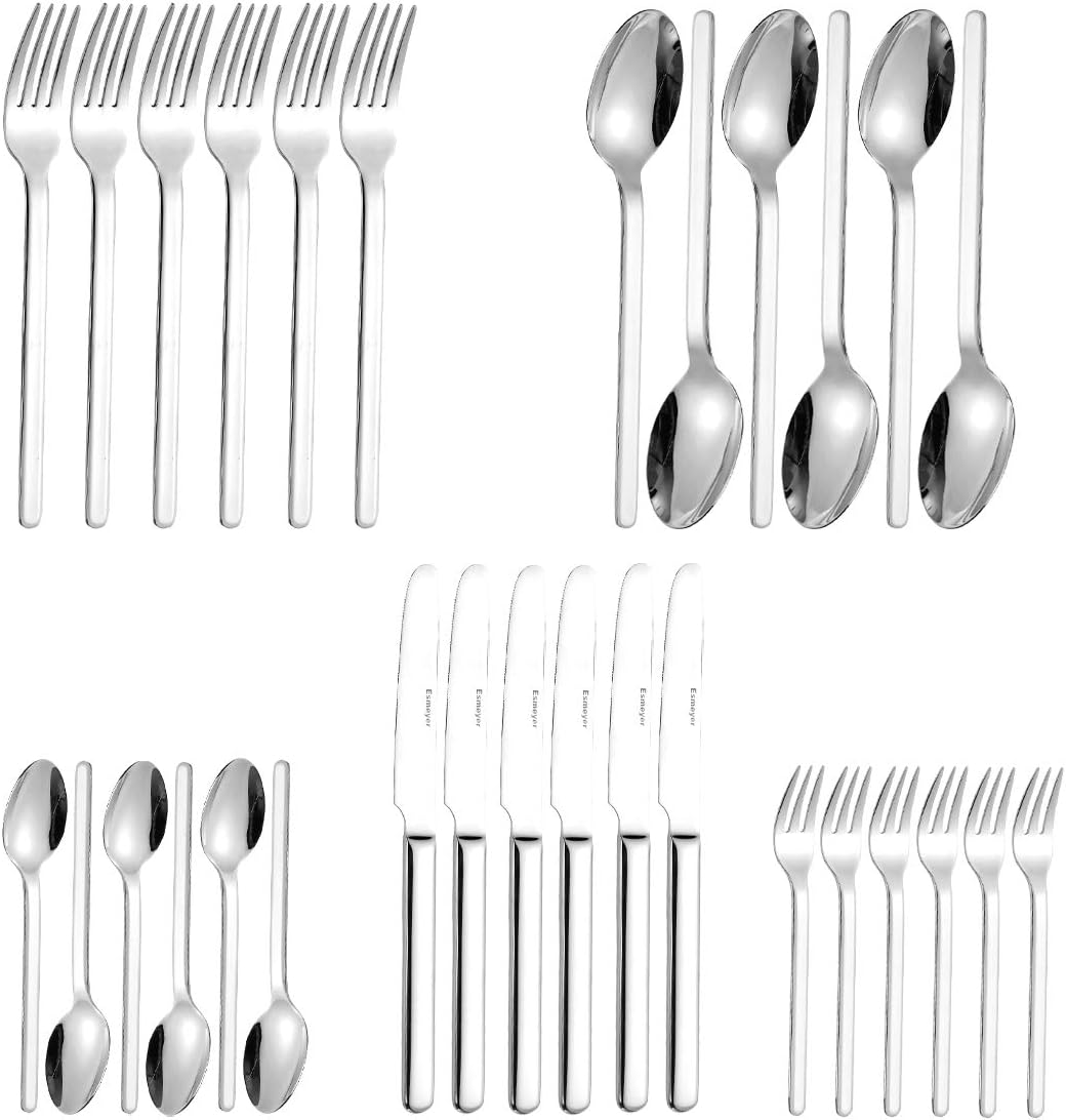 Esmeyer 250-030 Besteck-Set Bettina Hochglanz-poliert 30-teilig, Edelstahl, 22 x 7 x 6 cm