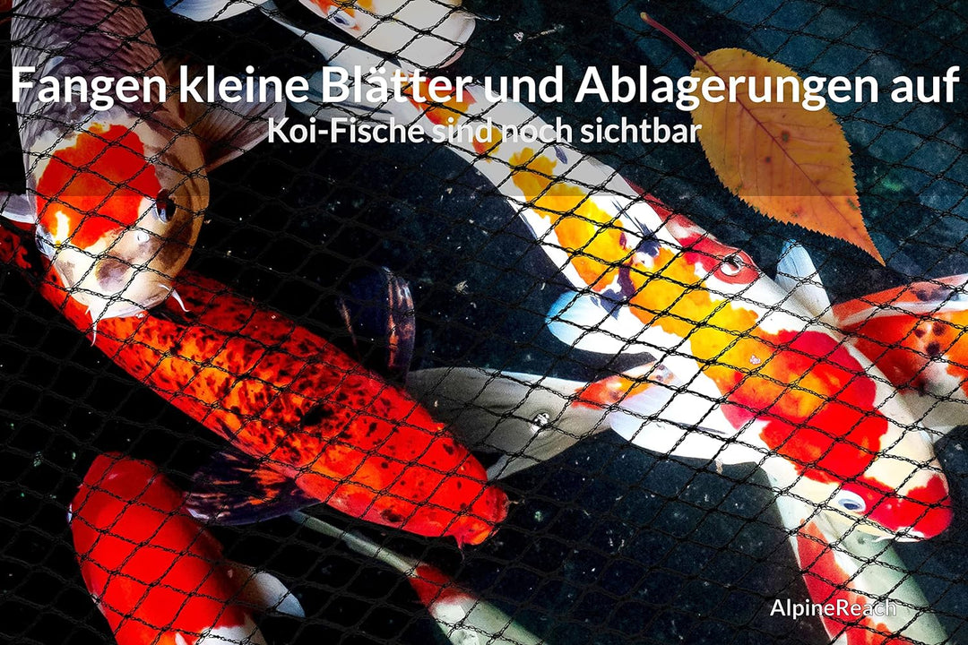 AlpineReach 4,5m x 6m Teichnetz Feinmaschig (10x10mm) Extra Stark Gewebtes Netz, Vogelschutznetz, Vo