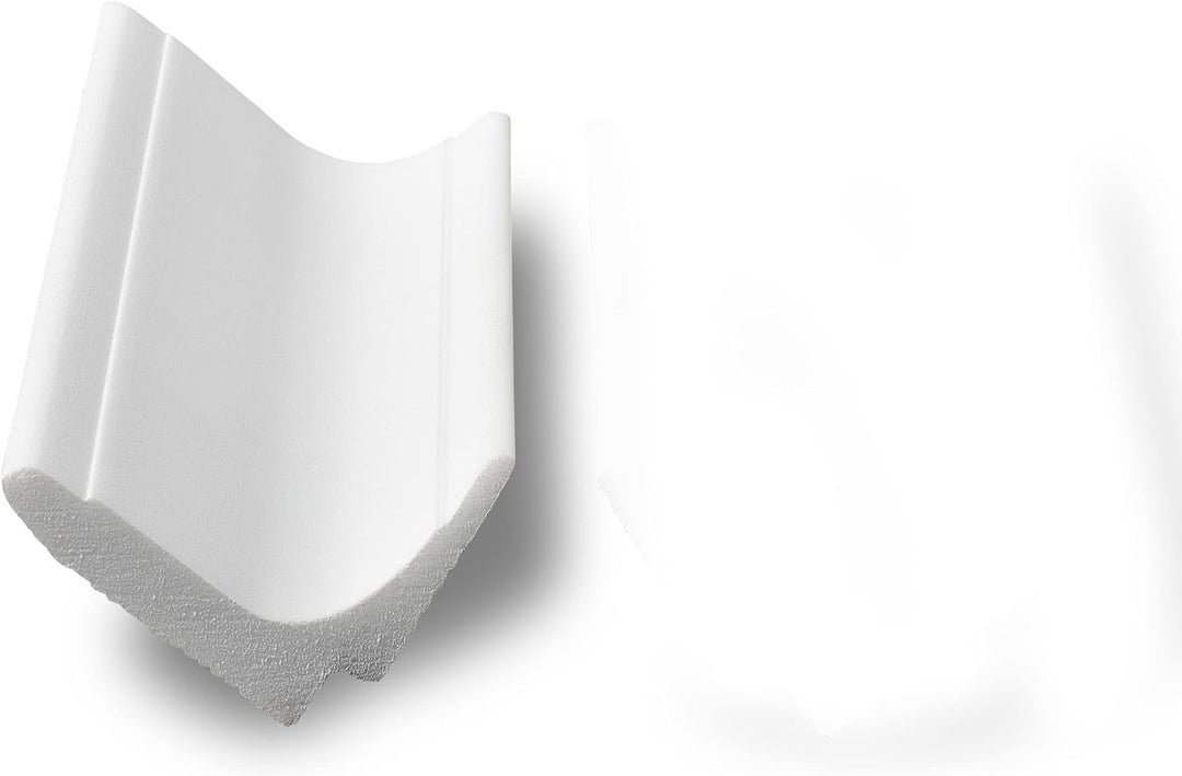 DECOSA Leistenstück für Innenecke Zierprofil L100 SASKIA - 2 Leisten à ca. 20 cm Länge ergeben 1 Eck