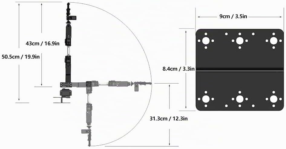 Mechanischer Arm, 6DOF-Roboterarm, Programmierbarer Vollmetall-Roboter, Mechanischer Arm, Klemmklaue