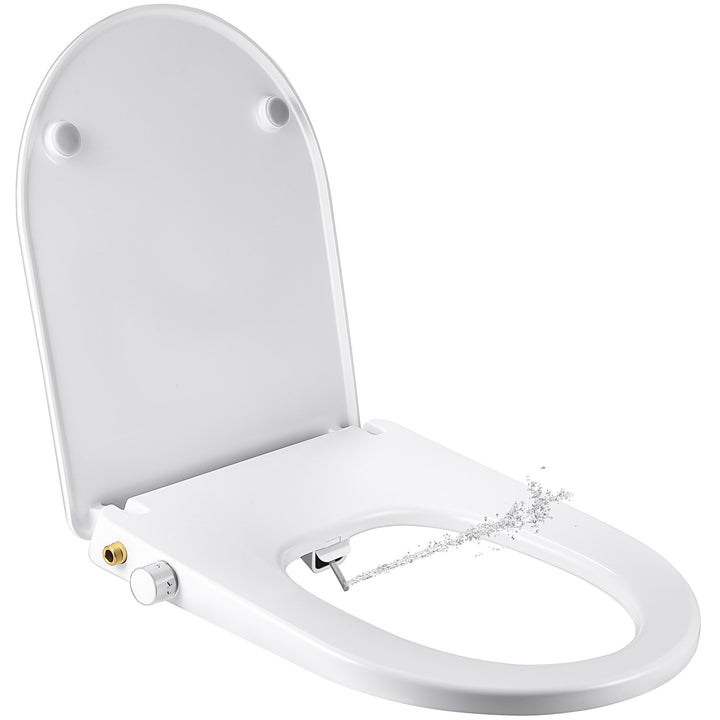 SAMODRA Bidet Toilettensitz - Dusch WC Aufsatz Bidet Japanische Toilette - WC Sitz D Form mit Absenk