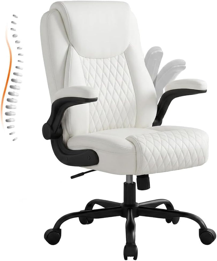 GTPLAYER Bürostuhl Ergonomisch, Schreibtischstuhl, Chefsessel mit Hoher Rückenlehne, Hochklappbaren
