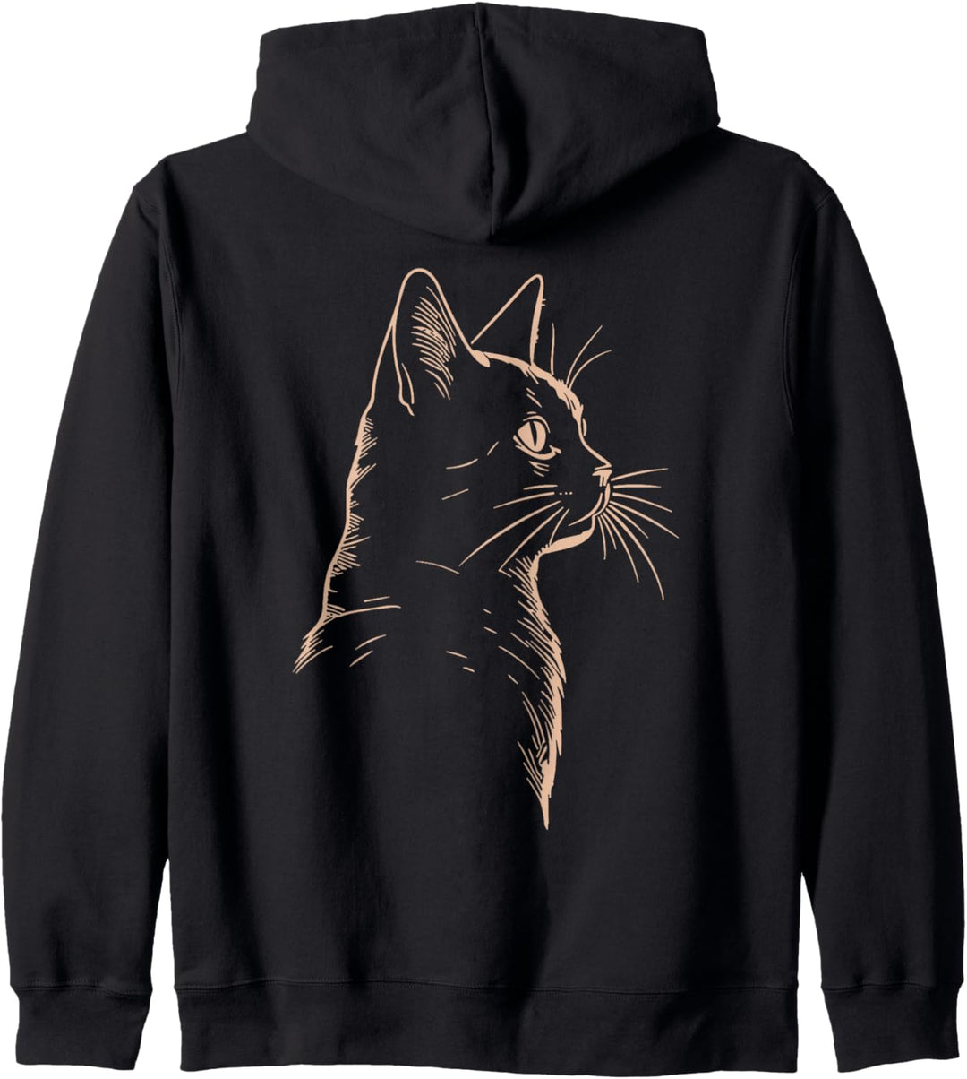 Katzensilhouette Katzen Kapuzenjacke