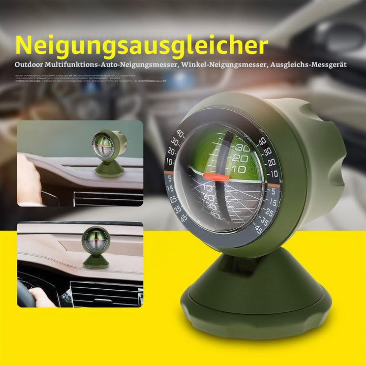 Auto Kompass Neigungsmesser, Level Kompass 360 Grad Drehbar Ausrüstung Winkel Balancer Steigung Nive