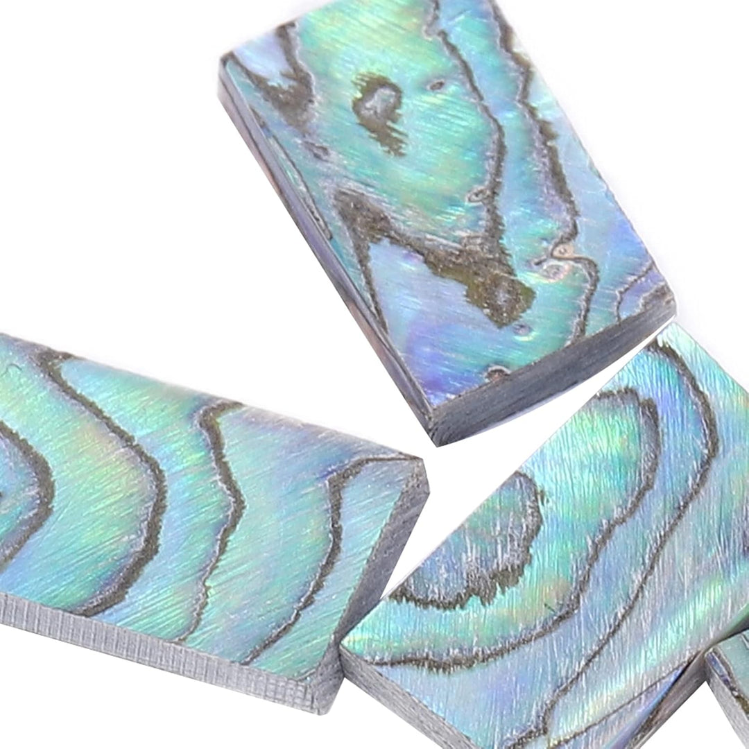 Astibym Abalone Shell Guitar Inlay Griffbrett, 10 Stück Abalone Shell Inlay Natürliche Gitarren Inla