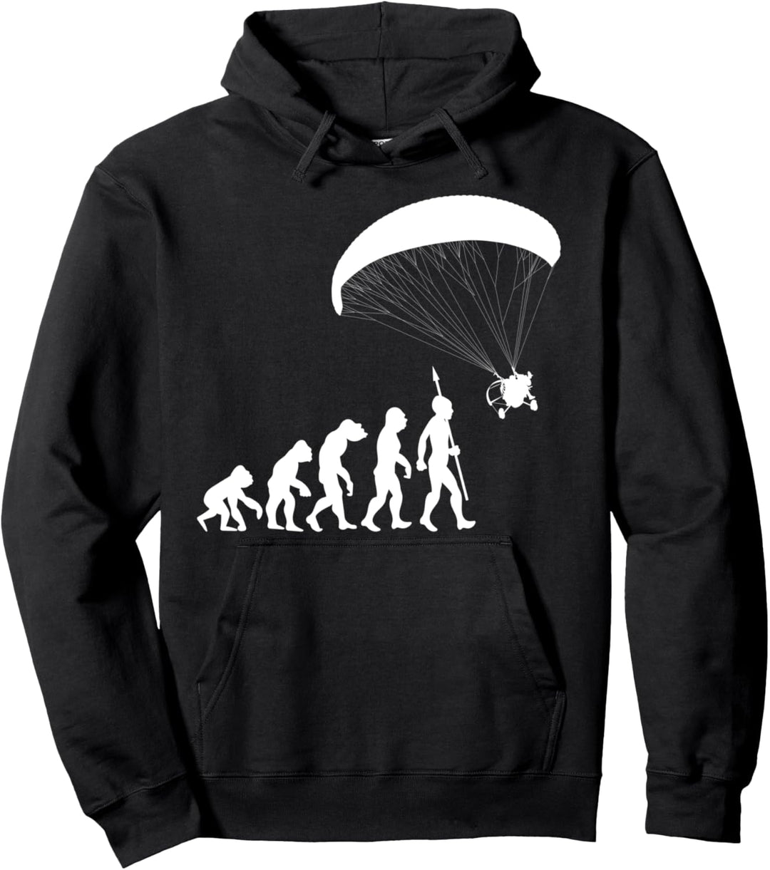 Paraglider Paragliding Gleitschirmflieger Fliegen Evolution Pullover Hoodie
