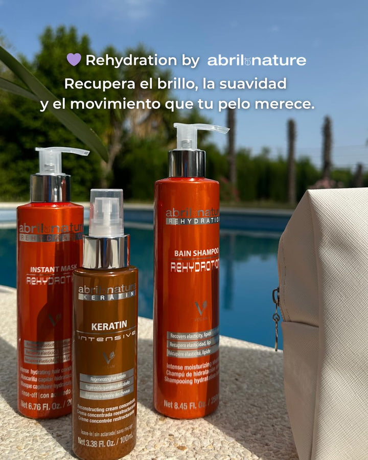 abril et nature - Instant Mask Rehydration - Keratin Mask - 1000 ml - Behandlung für trockenes Haar